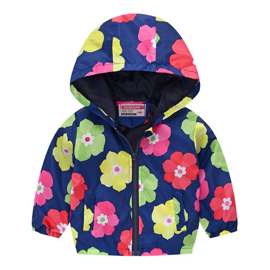 Baby Meisjes Jas Winterjas Voor Meisjes Jas Kinderen Warm Hooded print Bovenkleding Jongens Jas Jas Kinderen Kleding ny l30829