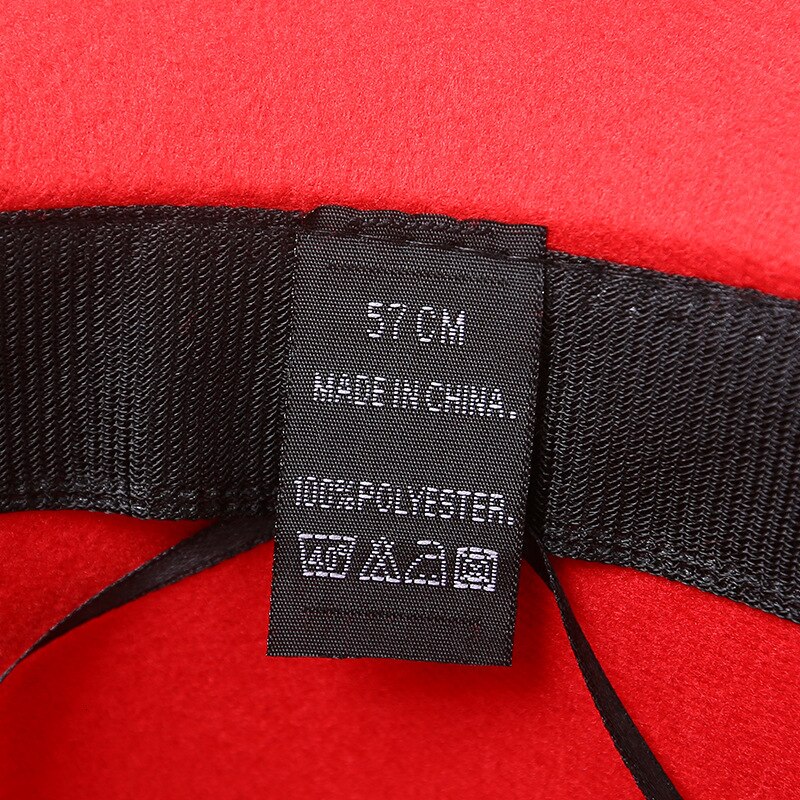 Sombreros de fieltro de lana roja de Estilo Vintage , sombrero con plumas de lana clásica roja para mujer, Gorra de fieltro a la para mujer