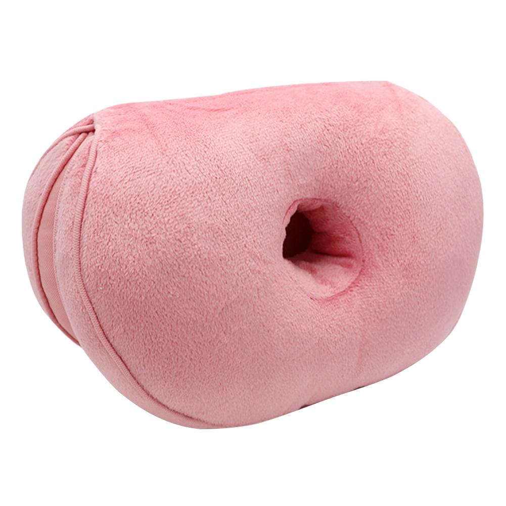 Double confort orthopédique coussin bassin oreiller ascenseur hanches siège multifonction pour le soulagement de la pression: Rose