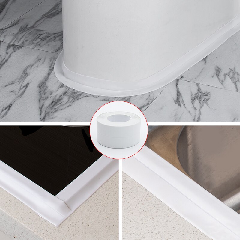 Kitchen Mildew-Proof Waterproof Tape Moisture-Proof Sink Gap To Fill The Beautiful Seam Stickers Toilet Corner Line Sealing stri