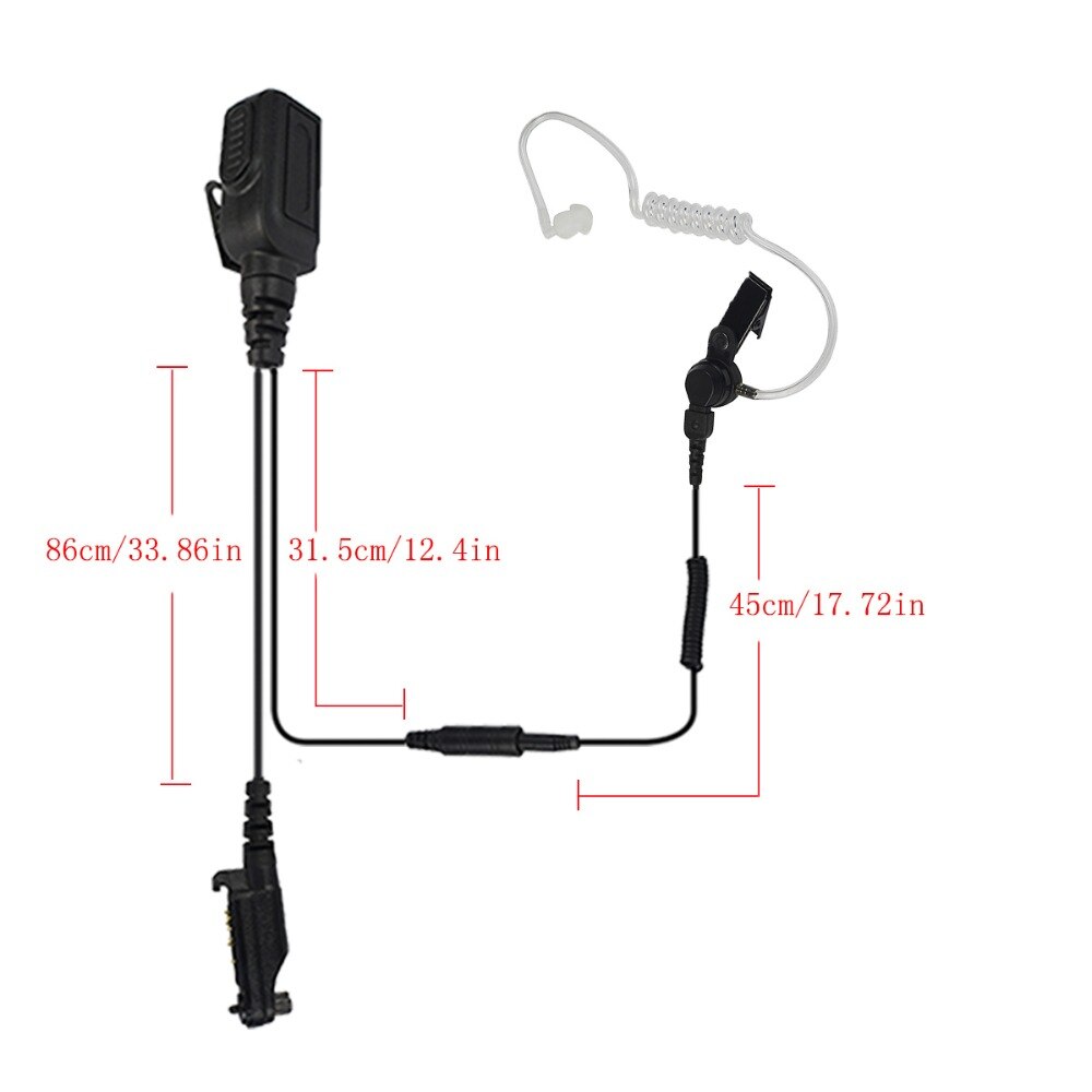 Écouteur Radio pour Hytera HYT PD680/PD602/PD685/PD662 X1e X1p talkie-walkie Radio bidirectionnelle C2294A