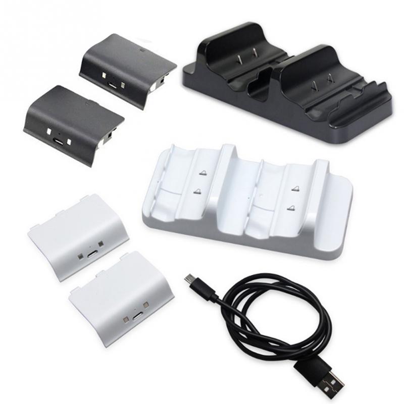 Dual Controller Charging Station - for Xbox One - with Battery Packs - Portable Charger