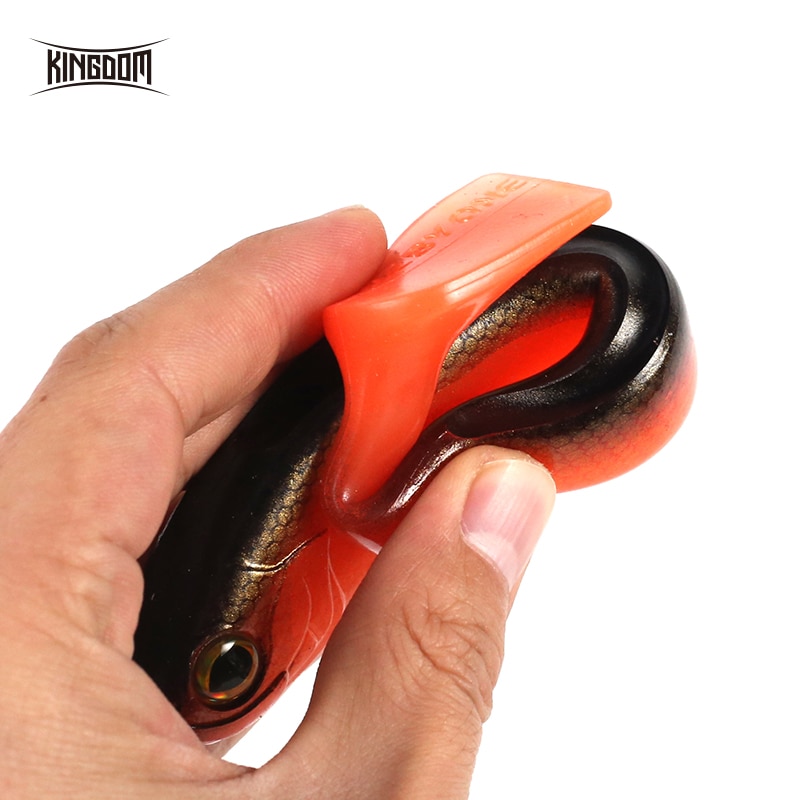 Royaume PADDLE alose leurres de pêche 160mm 39g appâts souples PVC corps souple alose leurre pour brochet nagappât eau salée bar pêche Wobblers