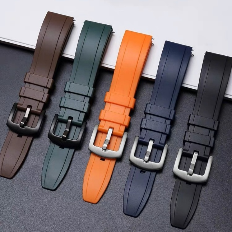 18mm 20mm 22mm 24mm 26mm Bracelet de montre en Silicone à dégagement rapide Bracelet de montre en caoutchouc étanche Bracelet accessoires avec outil