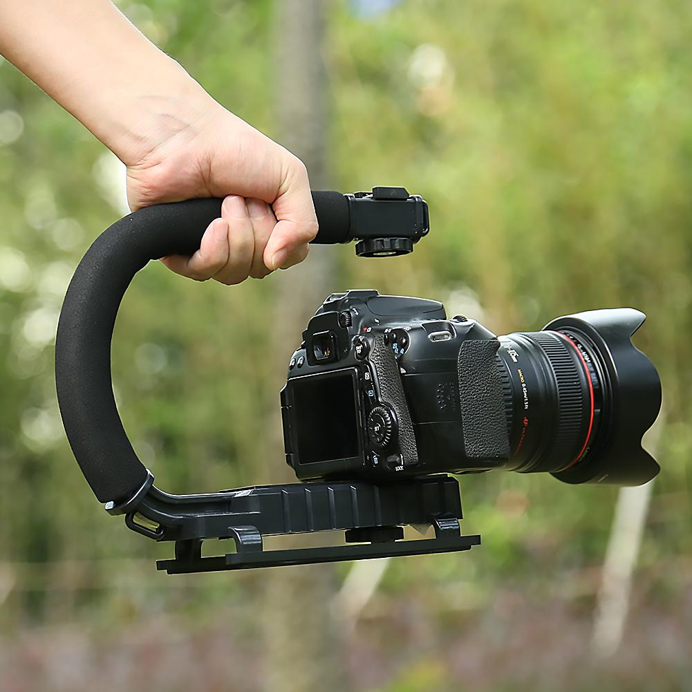 C/U geformt Video Handheld Stabilisator Kamera Griff Griff für DV Camcorder DSLR oben Heißer Stiefel Clevere Platzierung