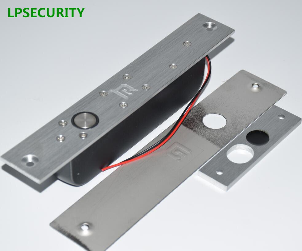 LPSECURITY Low Temperature timer Electric Bolt Door Lock 2 line DC 12V Induction electronic door lock access control system