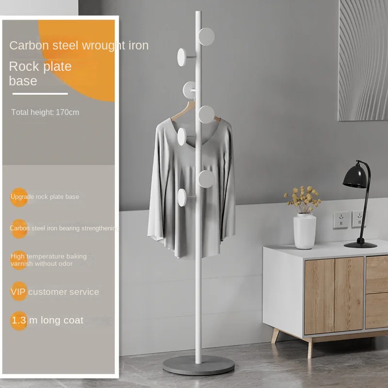 Luxe Kapstok Vloer Staande Kleerhanger 7 Haken Multifunctionele Opberghoed Organizer Handtassen Woonaccessoires Boom Hanger: Rood