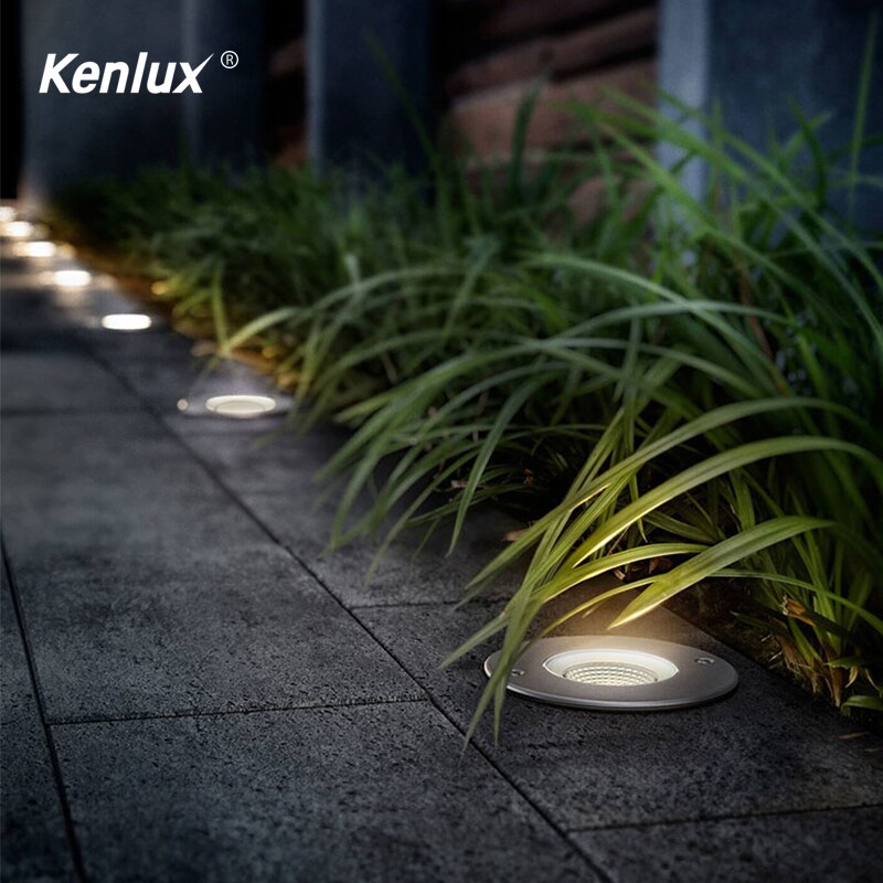 Kenlux Led Ingegraven Licht 2W D52mm Cob Aluminium Outdoor Ondergrondse Led Licht Path Floor Lamp Landschap Verlichting