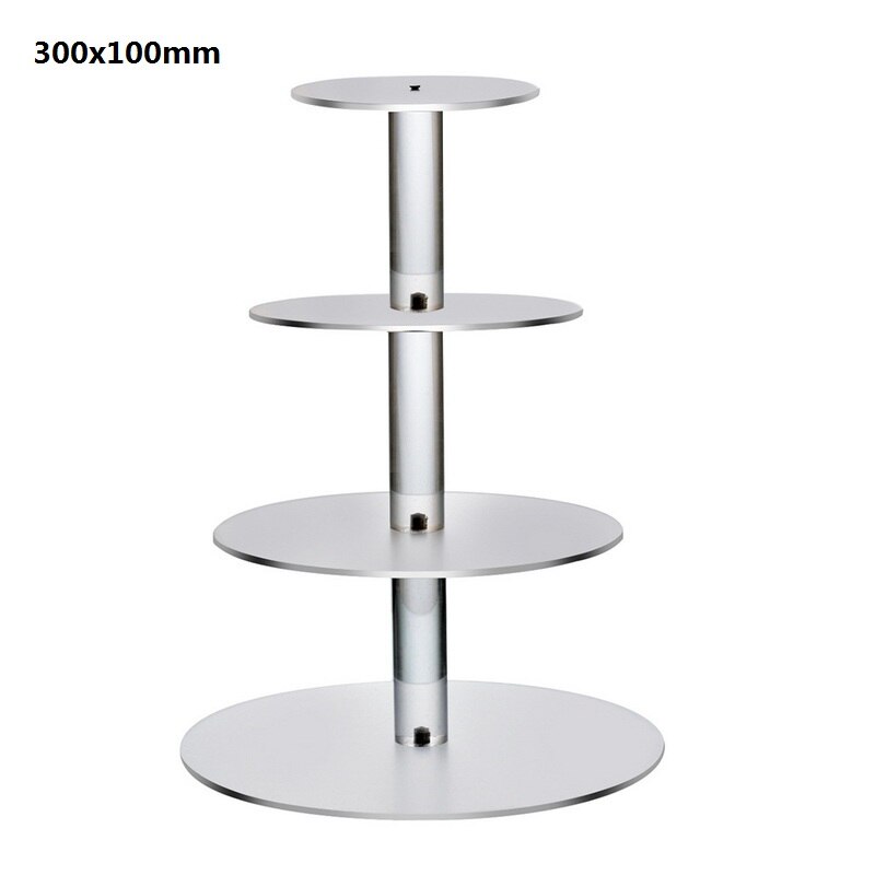 1PCs Transparent Removable Acrylic Cake Display Stand For Party Round Cupcake Holder Bakeware Wedding Birthday Party Decoration: 4 tiers