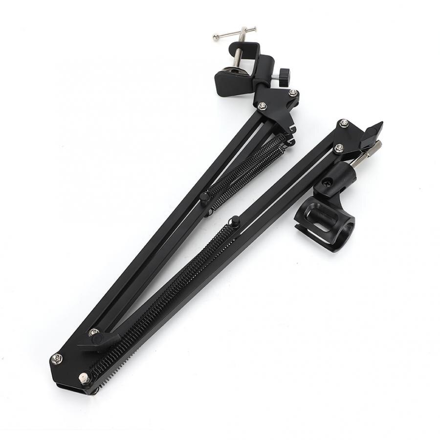 Foldabe Suspension Arm Studio Condenser Microphone Bracket Stand Clip Holder Table Mounting mic holder
