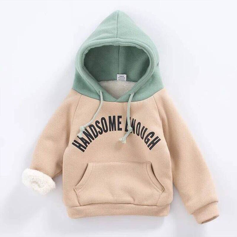 Hiver sweats à capuche pour garçons beau garder au à capuche décontracté enfants pull en vrac automne garçons sweat enfants veste: Kaki / 12M