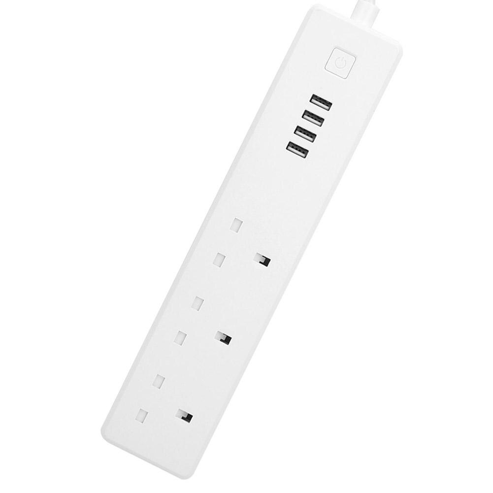 Power Smart Strip USB Charger with 3 USB + 3 AC Outlets Remote Home UK 100/250v