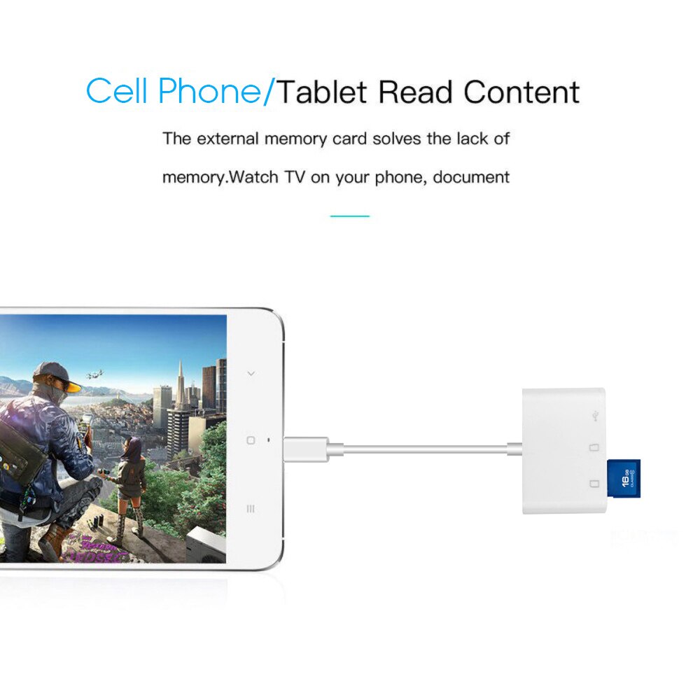 Neue 3 In 1 USB Typ C Adapter Kartenleser Kabel SD & Micro SD TF Verbindung Smart Memory Karte reader Für Macbook Pro Typ-C Port