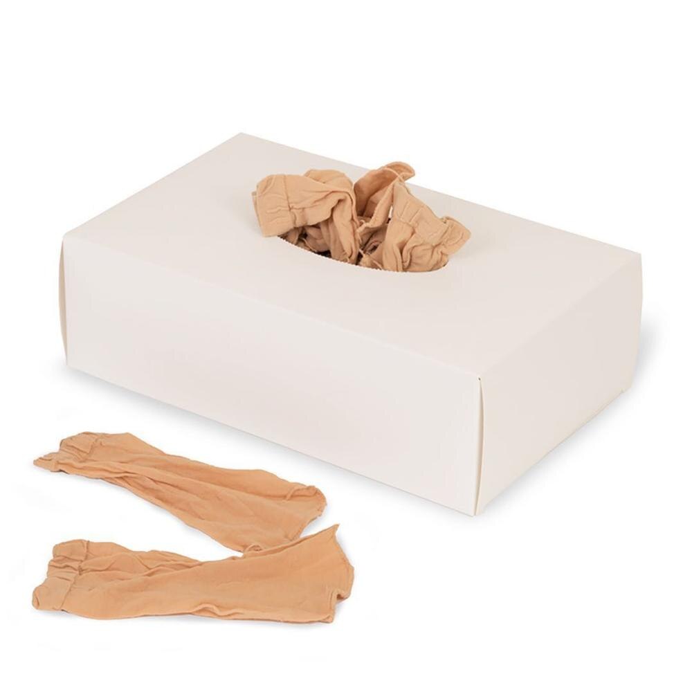 144Pcs Sokken Wegwerp Sokken Goede Elasticiteit Proberen Op Sokken Dozen Sokken 72Pairs: white box