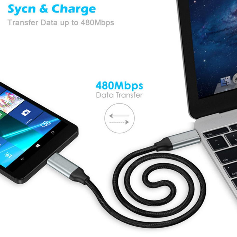 USB C zu USB C Typ C Kabel Stecker-stecker 3A PD Schnelle Lade Daten Ladegerät Kabel