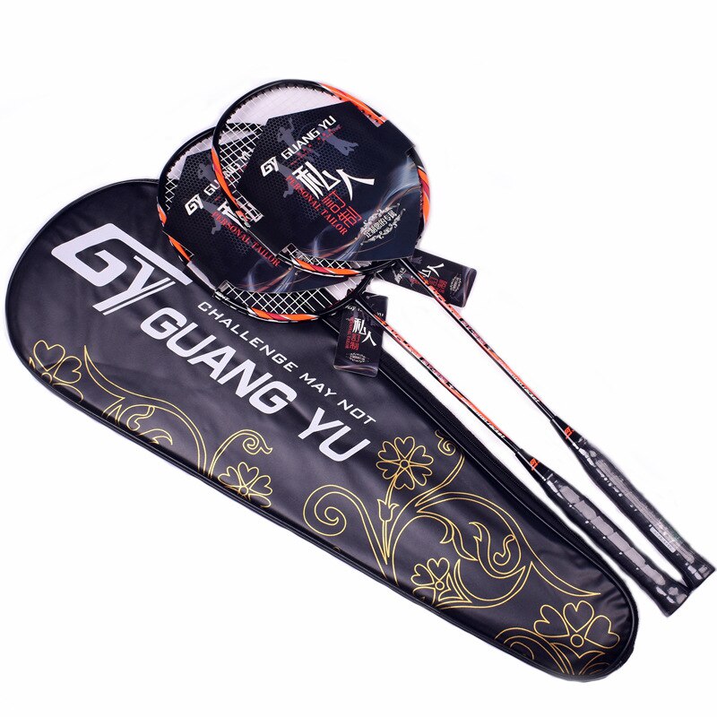 Badminton Racket Suit 2 Pack Sport Equipment Ultralight Training Badminton Racket Adult Racket Racquet Beginners Durable -40