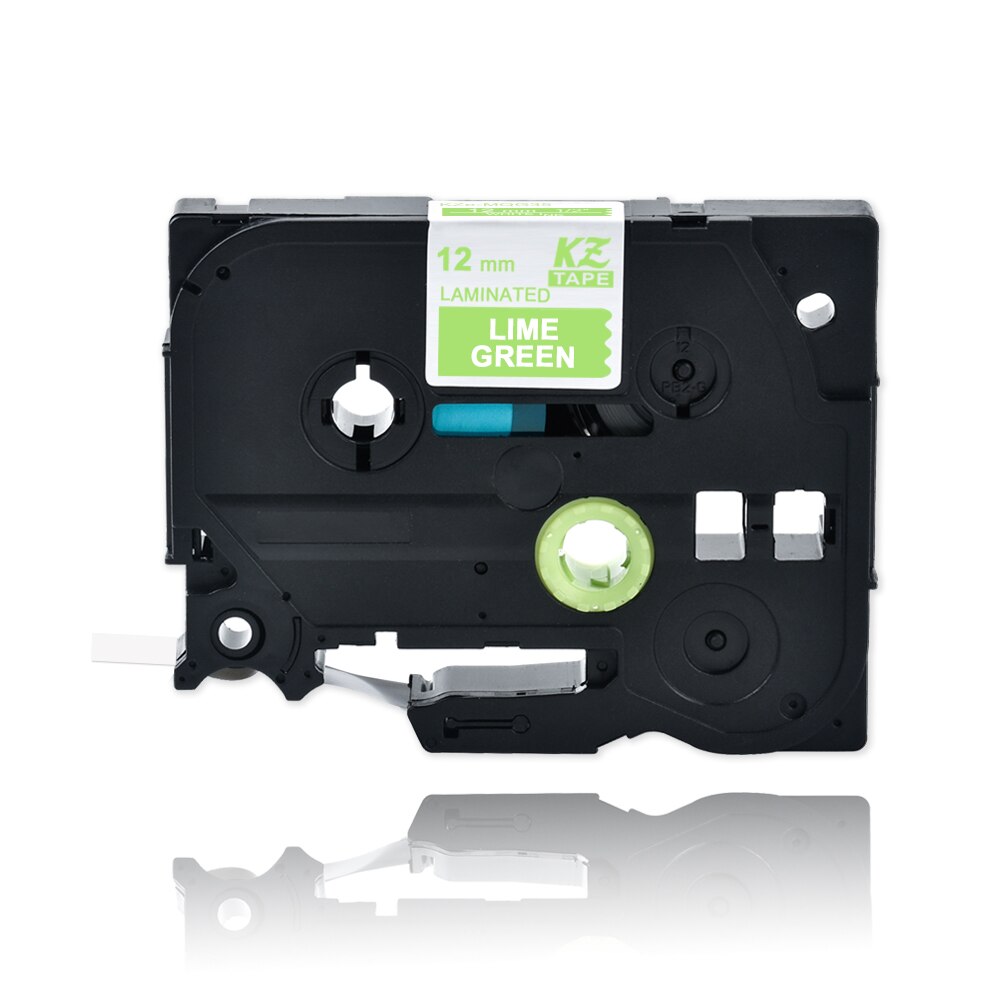 1Pcs Kze 12Mm Multicolor Compatibel Brother Tze-231 Gelamineerd Tze231 Tze 231 Label Tape Tz231 Voor Brother P-Touch printer: white on lime green
