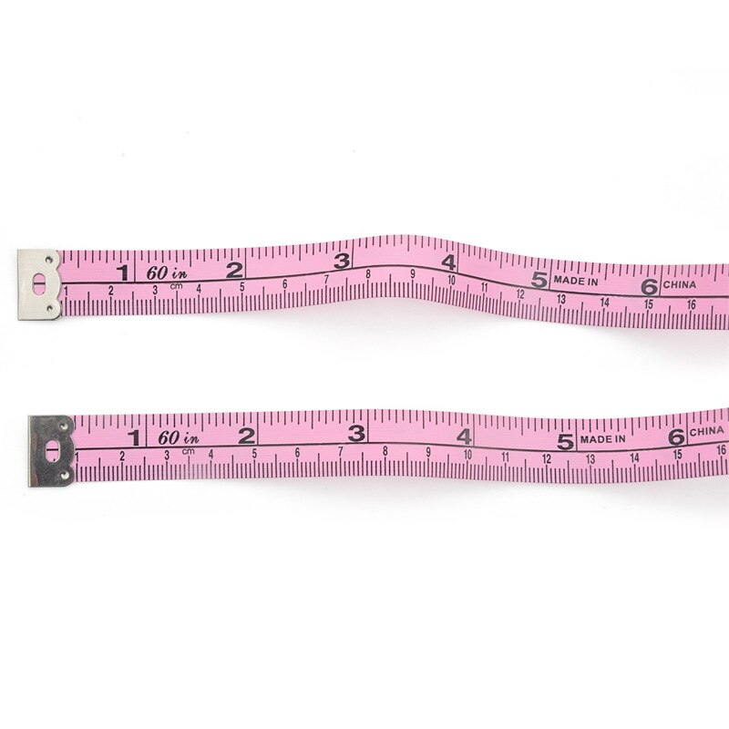 16mm Wide 1.5m/60 Inch Soft Leather Ruler PVC Plastic Soft Ruler Measuring Three Circumferences Tailoring Ruler