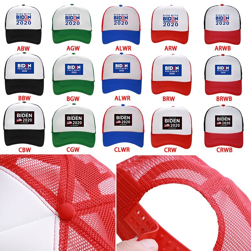 Biden American Flag Baseball Cap Adjustable Sun Mesh Running Hat American Election Breathable Baseball Hat