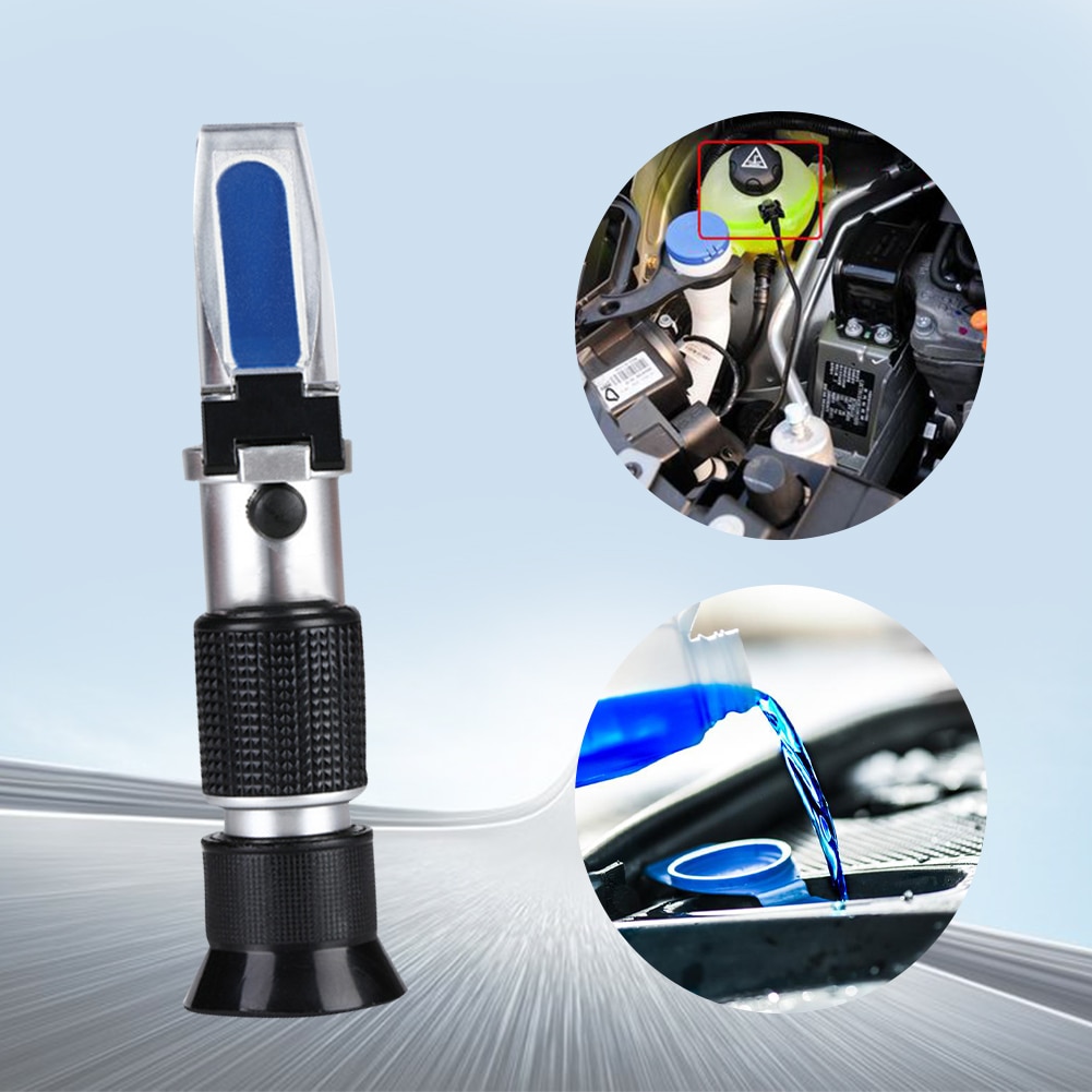 Automotive Antifreez Refractometer 4 In 1 Engine Fluid Glycol Freezing Point Urea Battery Refractometer Glass Water Tester Meter