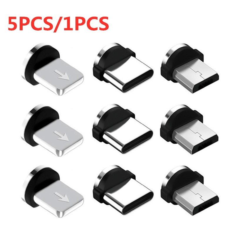 5 Stck/1 Stck 360 Drehung Magnet Tipps Für praktisch Ersatz Teile Einfach Bedienen dauerhaft Konverter Ladekabel Adapter