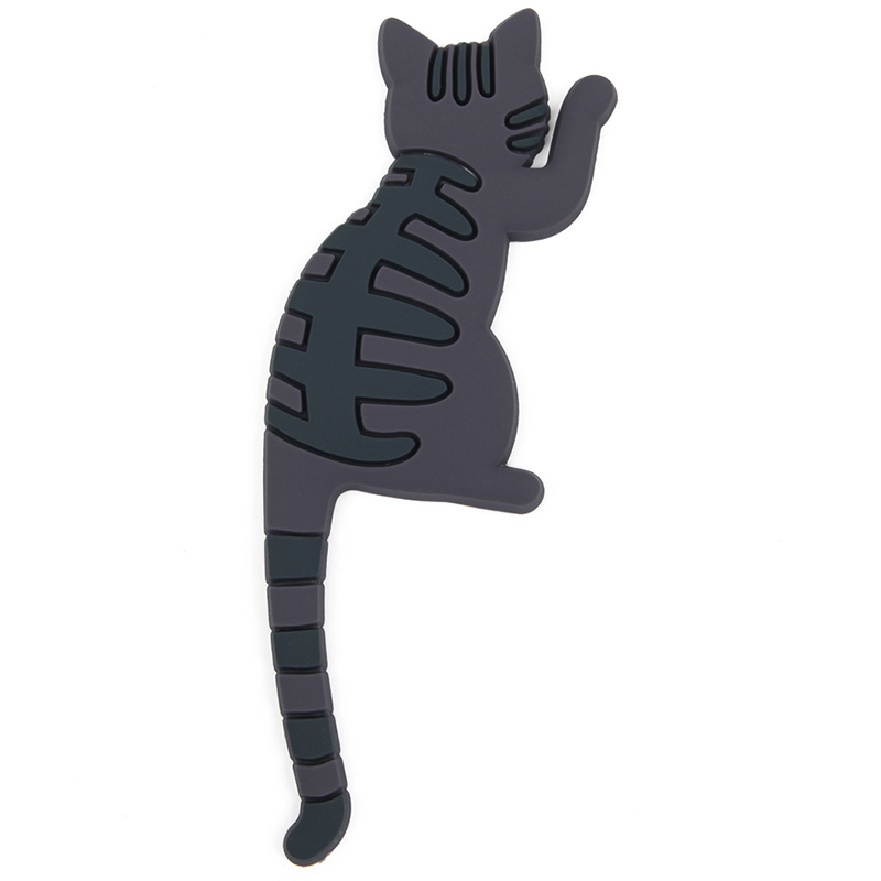 Cute Cat Magnetic Wall Mount Keys Hook Multifunction Refrigerator Sticker Fridge Magnet Decor Hanging Hook: 05