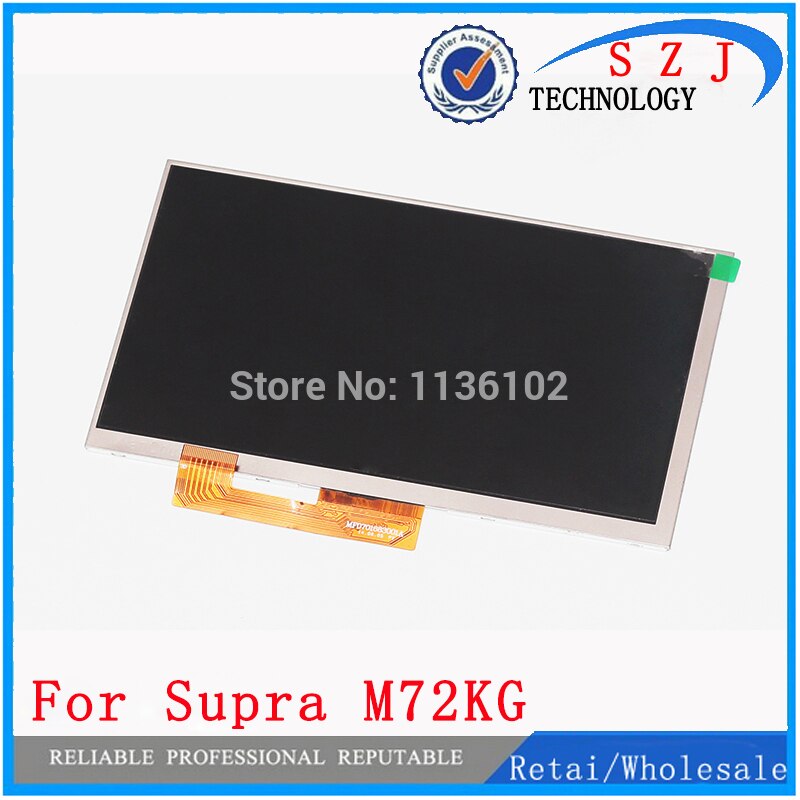 Tela lcd original de 7 polegadas para supra m72 kg 30pin 1024*600, frete grátis