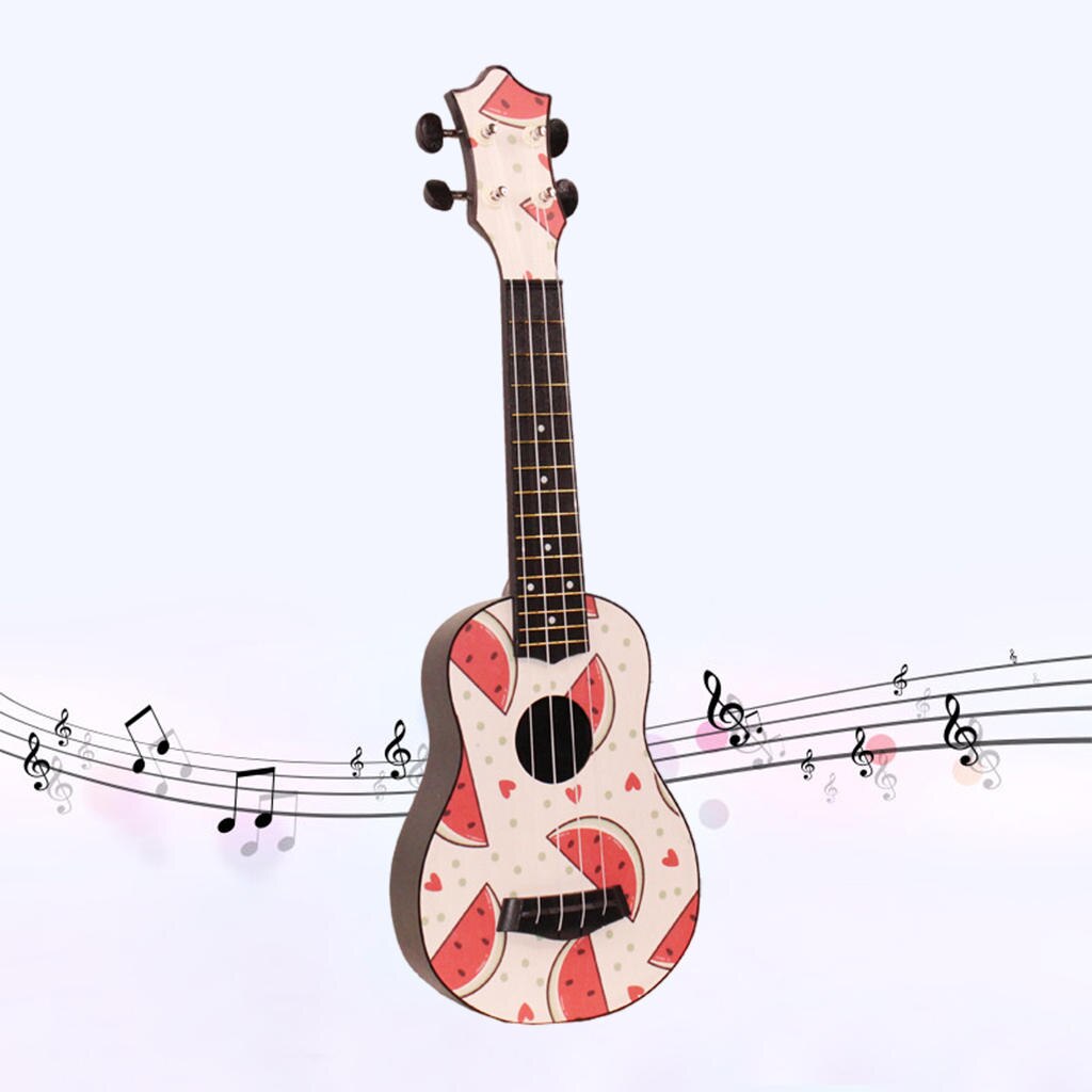 21in Ukulele Small Guitar Musical Instrument Stringed Instruments for Adults Beginner Kids Birthday
