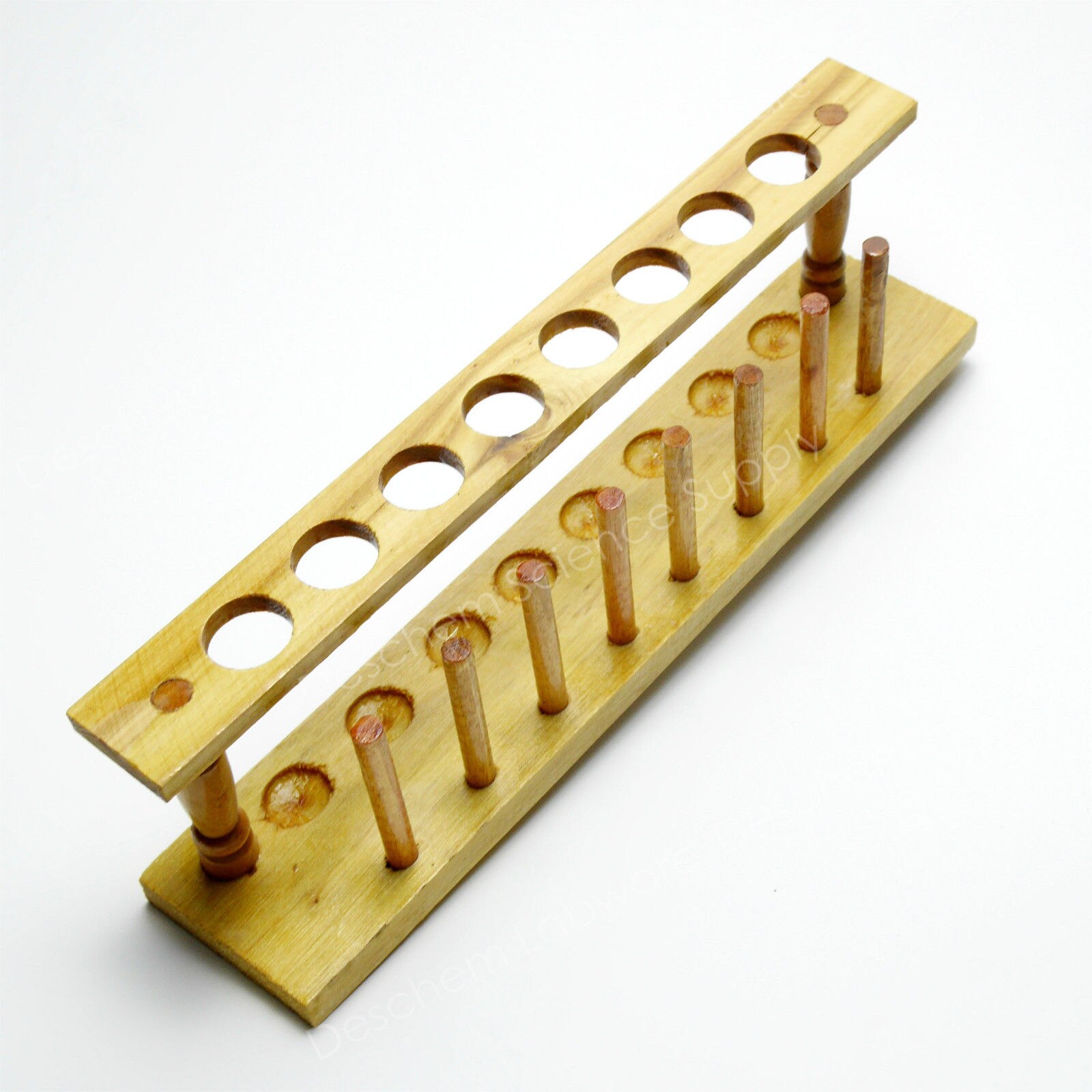 8-Holes,20mm,Wooden Lab Test Tube Rack Holder,Laboratory Support Burette Stand