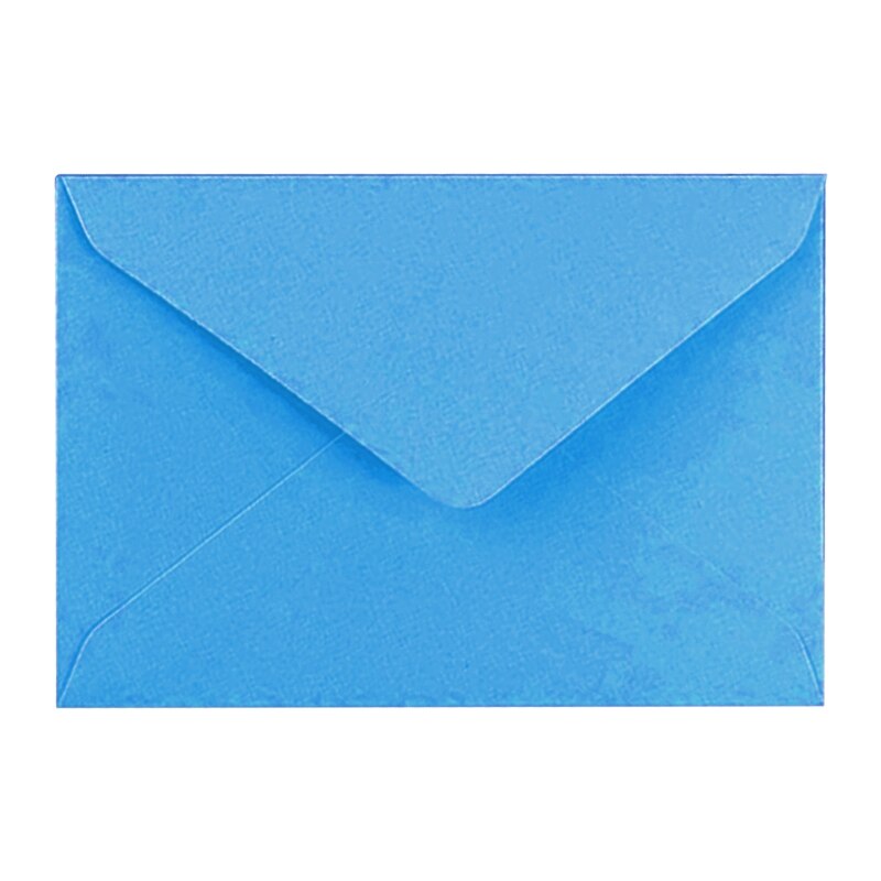 57EC 10 sztuk czyste karty z kopertami kartki z podziękowaniami Handmade DIY puste koperty pocztówki na urodziny Inivitation: Blue