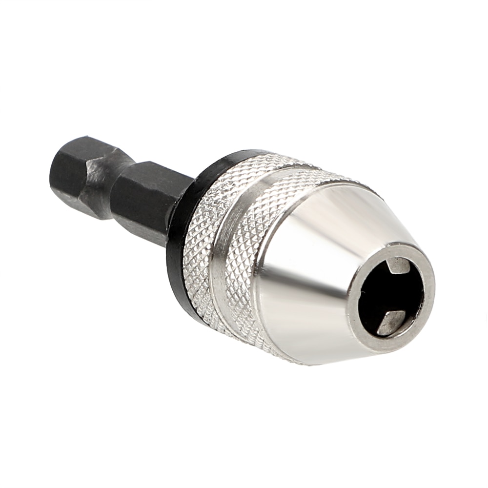 DIYWORK Quick Change Adapter Converter Hex Shank Tool Drill Bit Chuck 0.3-6.5mm Power Tool Accessories 1/4" Inch