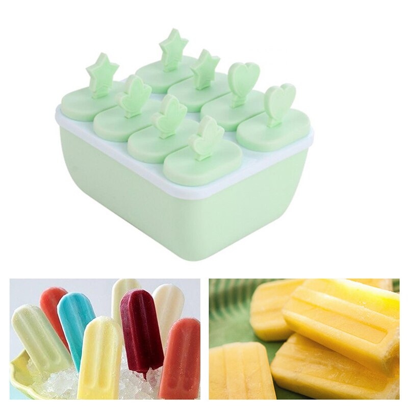 Silicone Ice Cream Molds Ice Cube Tray Maker Dessert Fruit Homemade Ice Lolly Mould Kitchen Accessories Home Ice Cream Maker