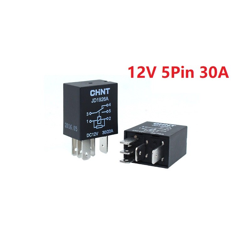 12/24V Relay 4/5Pin 30A 40A Waterproof with Ceramic socket with Lastic socket Relay Car Motorcycle Horn Wire: Without socket / 5Pin 12V 30A