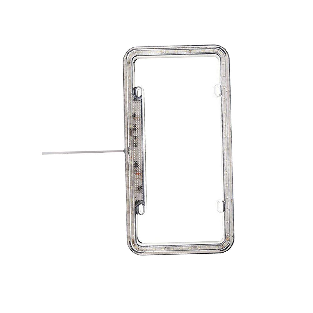 Marco para matrícula con soporte de luz LED para matrícula de coche marco para matrícula estilo de coche