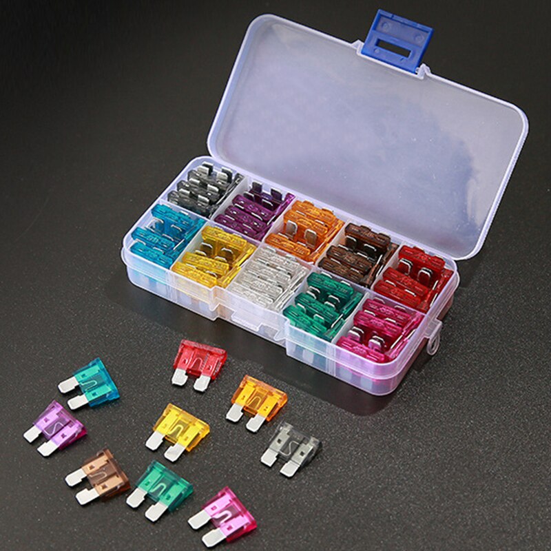 100/ 50PCS Car Fuses Blade Type Fuse Set for Peugeot 206 307 308 407 3008 508 207 208 for Citroen C3 C5 Berlingo C4 Picasso