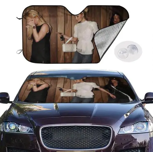 Paris Hilton Linsay Lohan Britney Spears Car Sun Shade Car Sun Visor Car Assessoires Movie Character Custom Sunshade: Silver