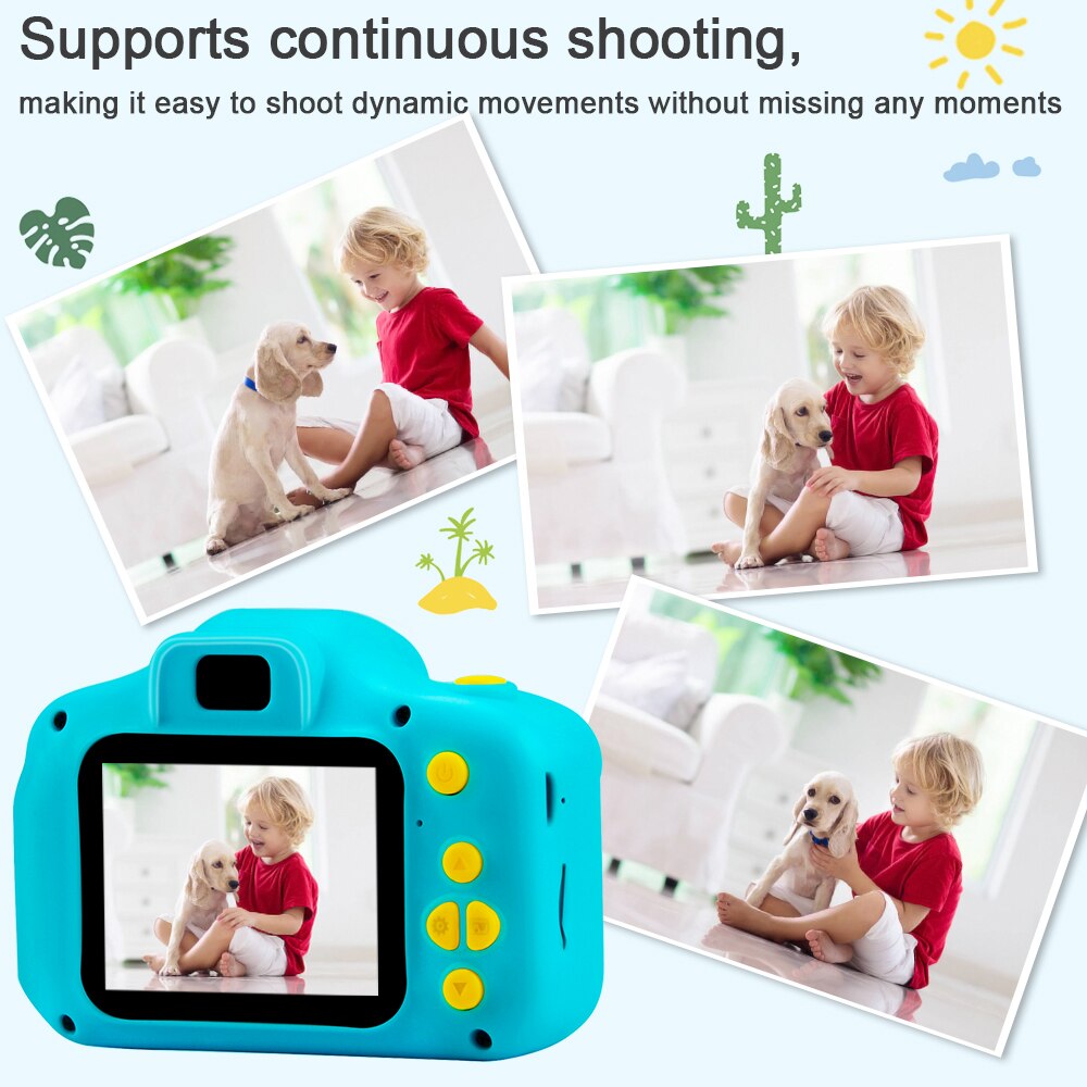 Prograce Child Camera Mini Digital Camera Photo Video Camera Children Camera Kid Camera Fun Toys for Girl Blog Camera Vlog