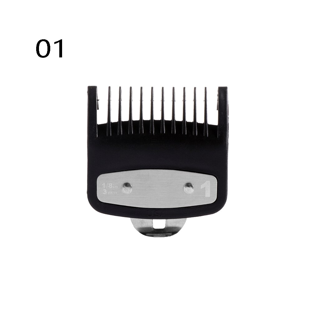 10 pièces/ensemble tondeuse à cheveux peignes Guide Kit multi-couleur en plastique tondeuse à cheveux gardes accessoires 3-25mm universel Salon de coiffure outils: 01 1PC