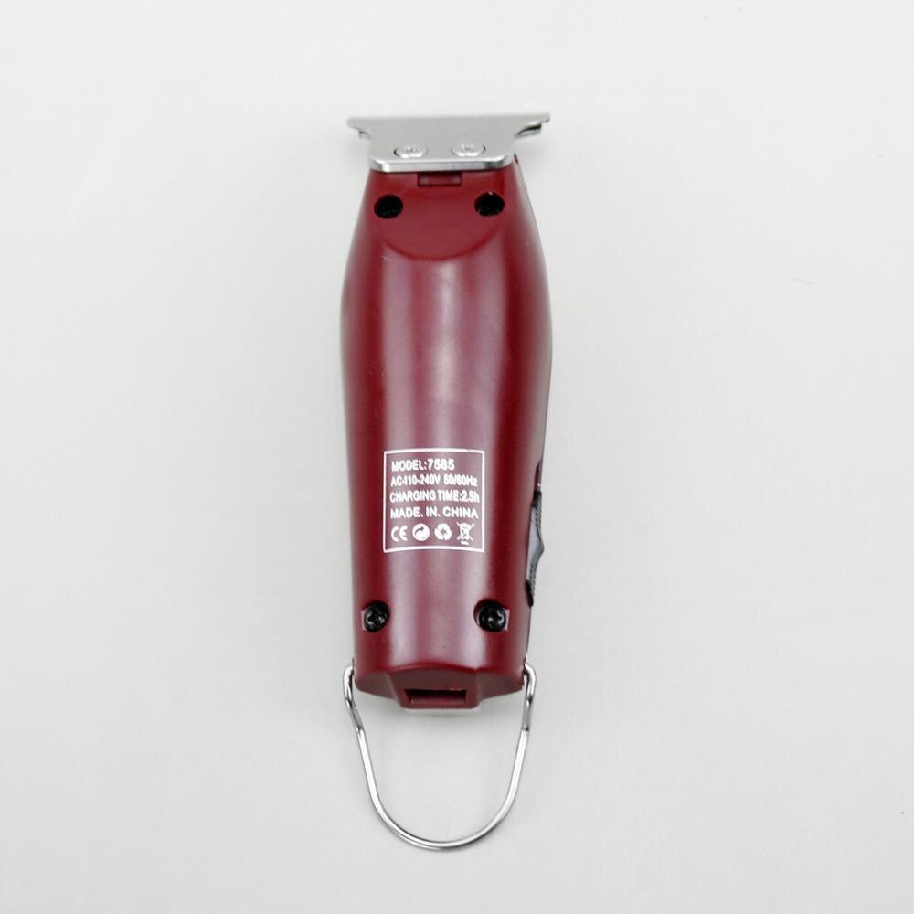 Ledning trådløs hårtrimmer hårklipper mænd elektrisk hårklippemaskine kompatibel med wahl t-wide blade set