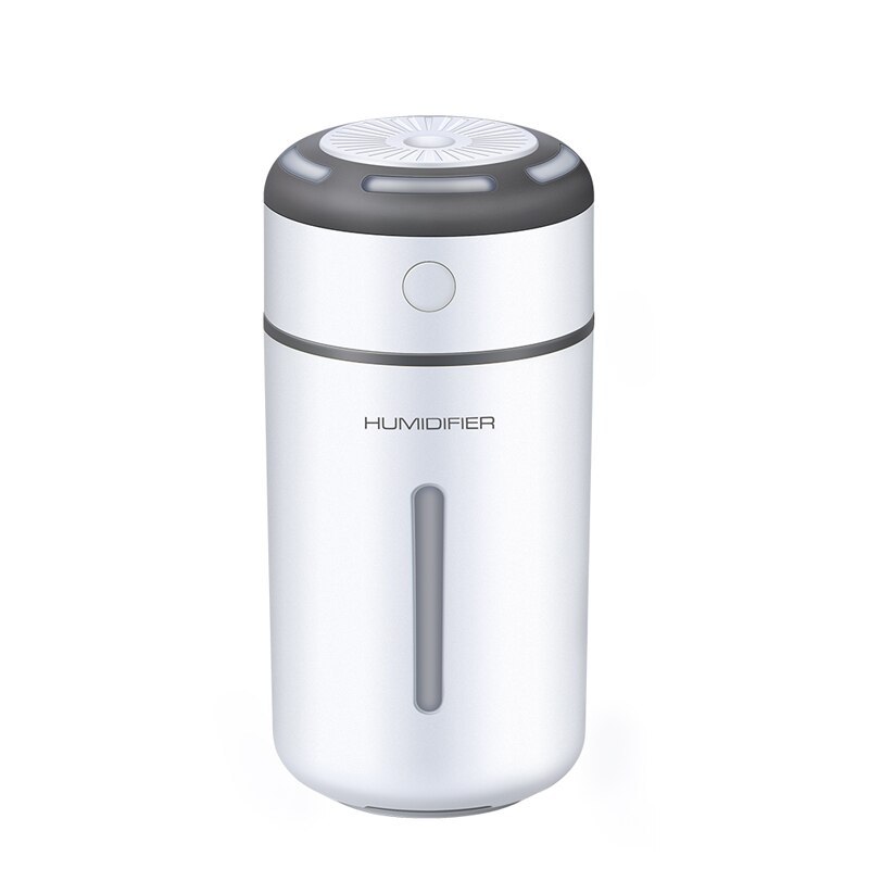 Auto etherische olie diffuser mini ultrasoon qiao le kleurrijke lichten luchtbevochtiger led-licht usb aromatherapie vernevelaar auto lucht: Wit