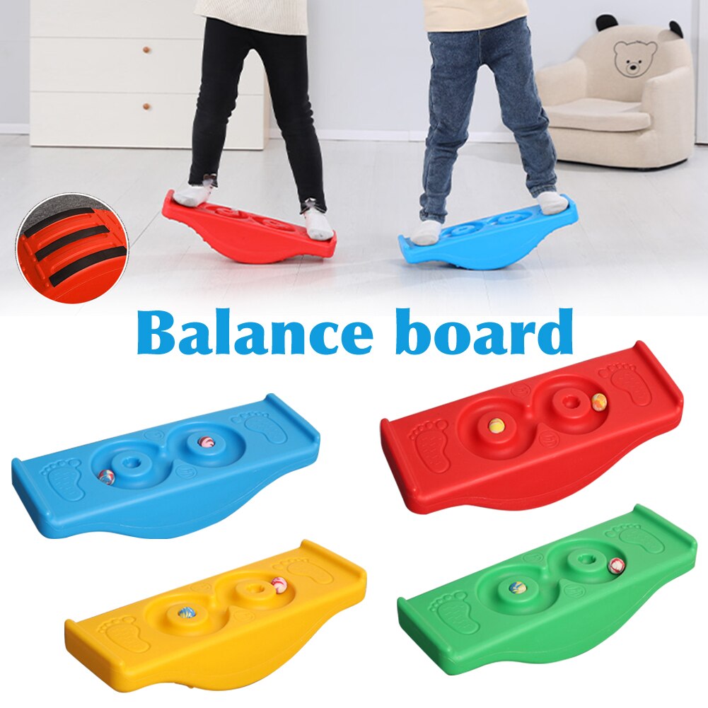Kids Children Balance Board Fitness Backyard Sport Outside Portable Rocking Seesaw Stability Indoor Games Sensory Play Anti Skid