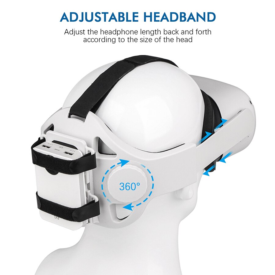 Elite Head Strap For Oculus Quest 2 VR Accessories Adjustable Oculus Quest 2 Halo Head Strap Quest 2 Strap Quest 2 Accessories