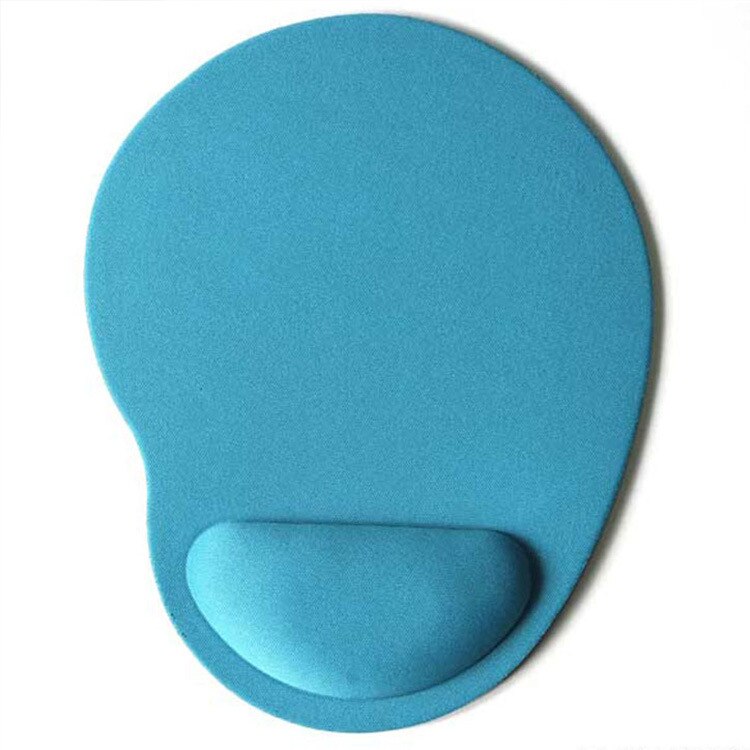 Small Feet Shape Mouse Pad Support Wrist Comfort Mat Soild Computer Games Mousepad EVA Soft Mouse Pad arm rest: Light Blue