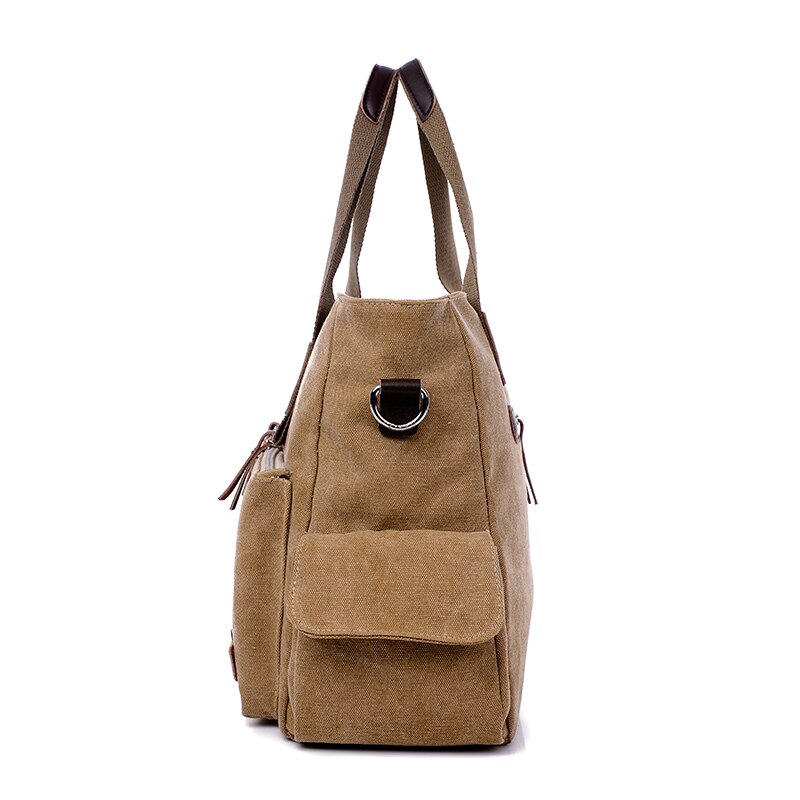 Leinwand Herren Umhängetaschen Einfarbig Multifunktions Männer Büro Jahrgang-tasche Mit Schlitz Tasche Crossbody Umhängetaschen Männer