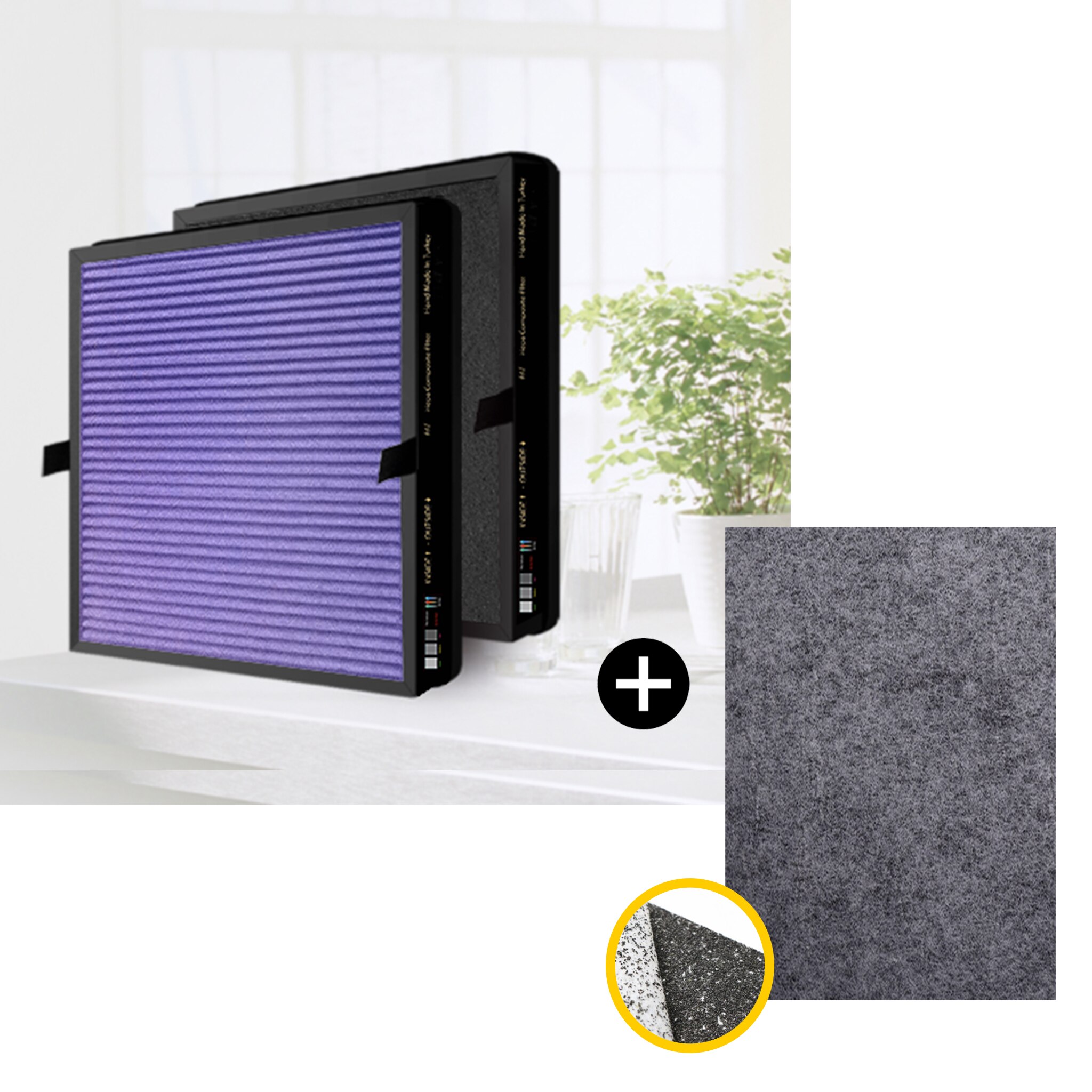 Rowenta PU2120 (XD6040) oczyszczacz powietrza kompatybilny filtr węglowy Hepa nowy filtr przeciwwirusowy srebrny jon ochronny