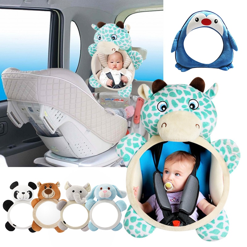 Verstelbare Baby Rear Facing Spiegels Leuke Auto Baby Spiegel Veiligheid Auto Back Seat View Spiegel Voor Kids Kinderen Peuter