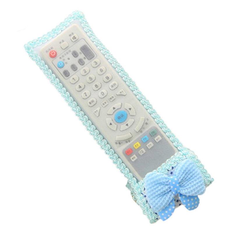 Drei Größe Tuch Fernbedienung Schutzhülle Xiaomi Apple Tv Film Fall für Home Elektrische Appliance Organizer Paket: Blue / S(18.5x8cm)
