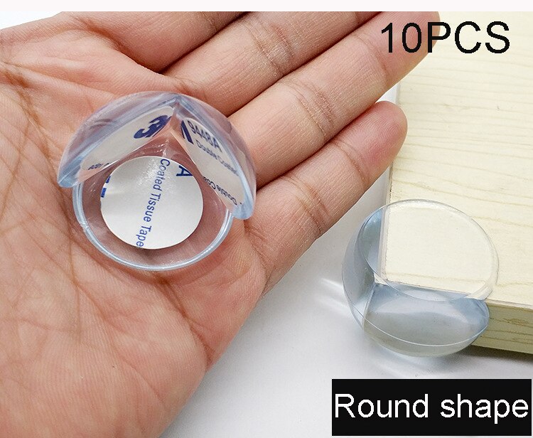 10Pcs Child Baby Safety Silicone Protector Table Corner Edge Protection Cover Children Anticollision Edge &amp; Guards: 10PCS-1 Colour