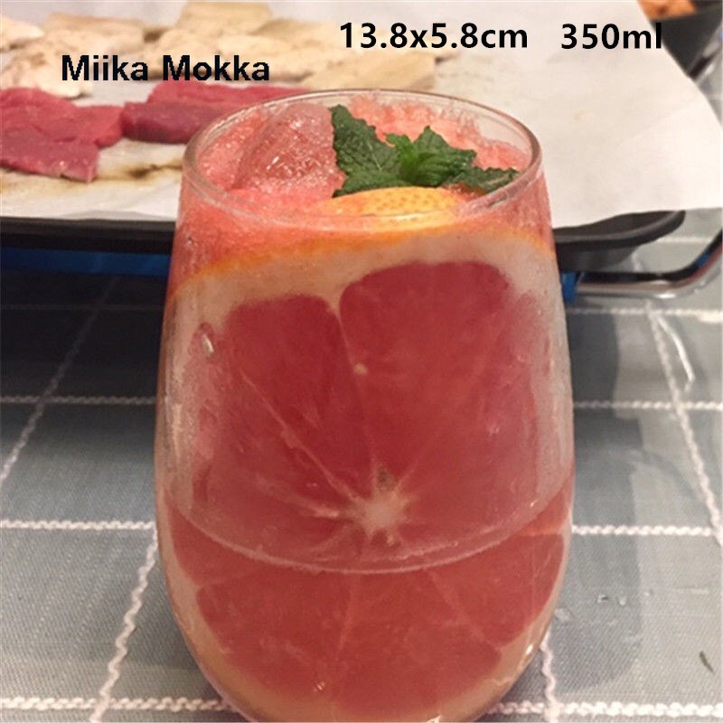 Water Cup European Style Glass Cup Juice Tea Wine Glass Coffee Mug Drinking Cup Whiskey Glass Drinkware: E  short 350ml