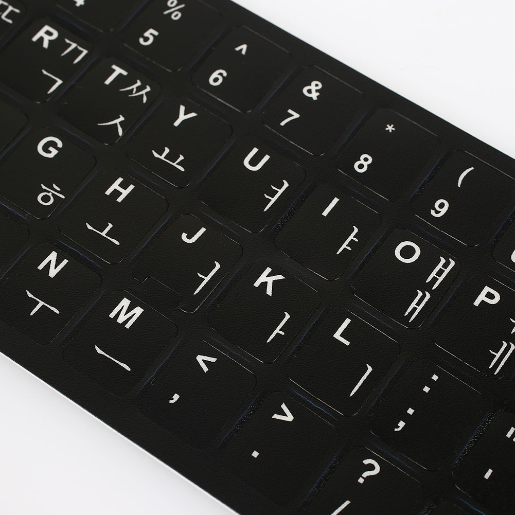 Korean Keyboard Protector Korean Laptop Keyboard Skin Korean Keyboard Stickers 48 Keys Adhesive Premium Dust-Proof Durable 14"